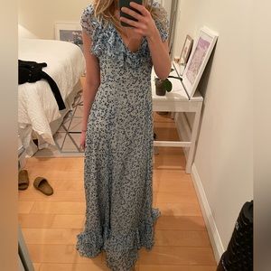 Light Blue full length Sachin & Babi ivy dress. Size small